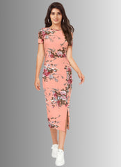 Floral Long Tunic Dress